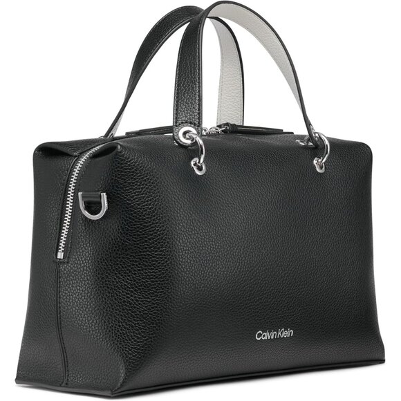 Versatile Cali Satchel: 12.75'' Zippered Handbag with Adjustable Crossbody Strap - Picture 5 of 5